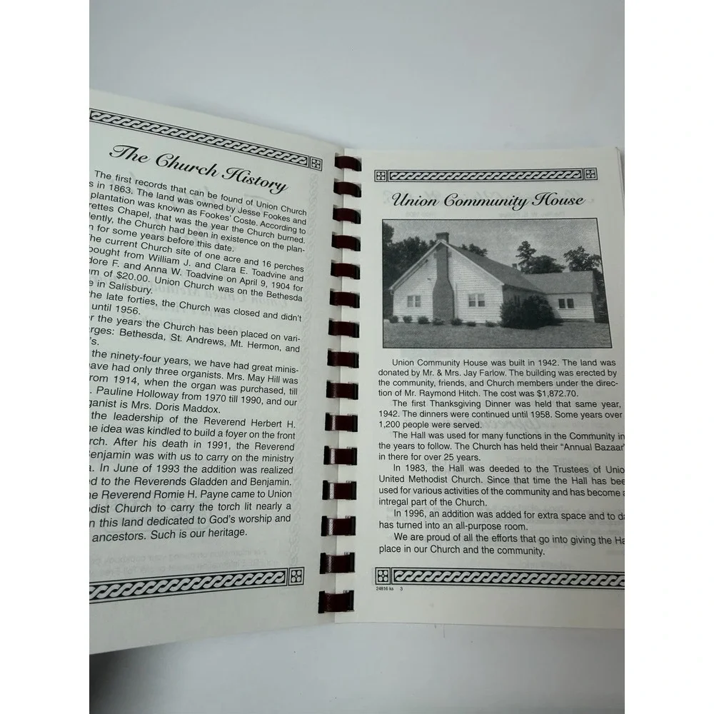Feeding‎ The Flock Cookbook Spiral Methodist Church Salisbury Maryland 1998